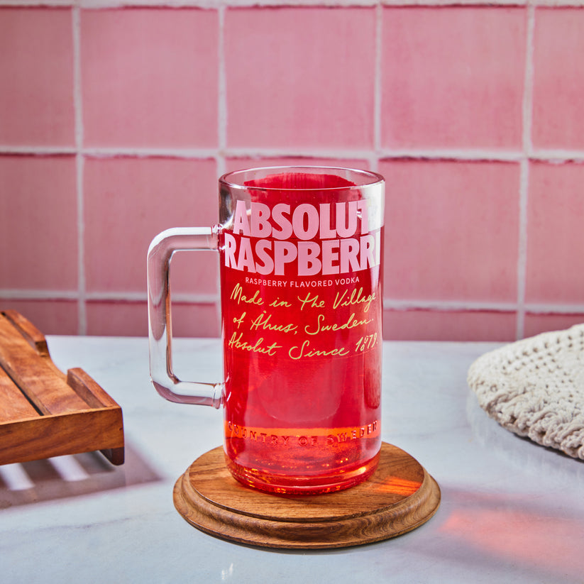 Colorwave Raspberry Mug Absolut Raspberry Upcycled Mug – Eco-Friendly, Handcrafted Glassware ...