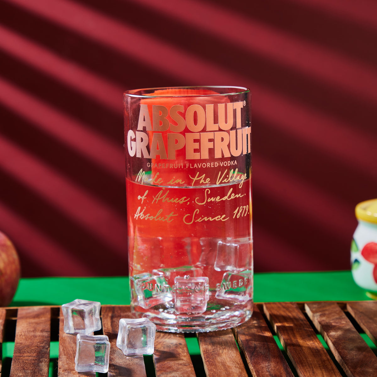 Absolut Grapefruit Mini Glass – Eco-Friendly Upcycled Juice & Shot ...