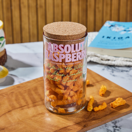 Absolut Raspberri Upcycled Storage Jar