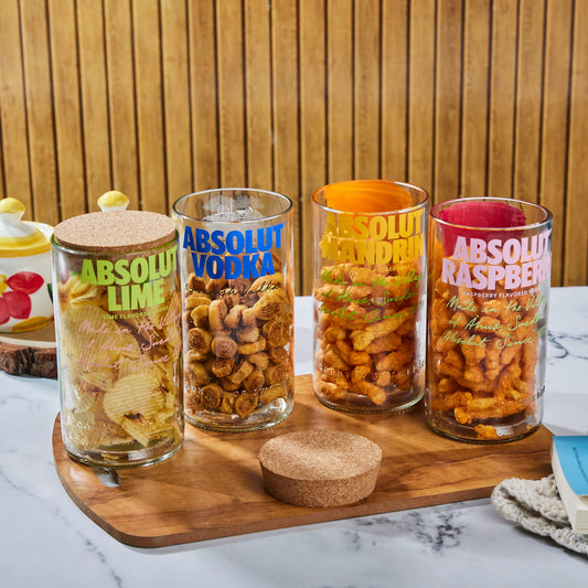 Absolut All Flavours Upcycled Jar with Cork Lid