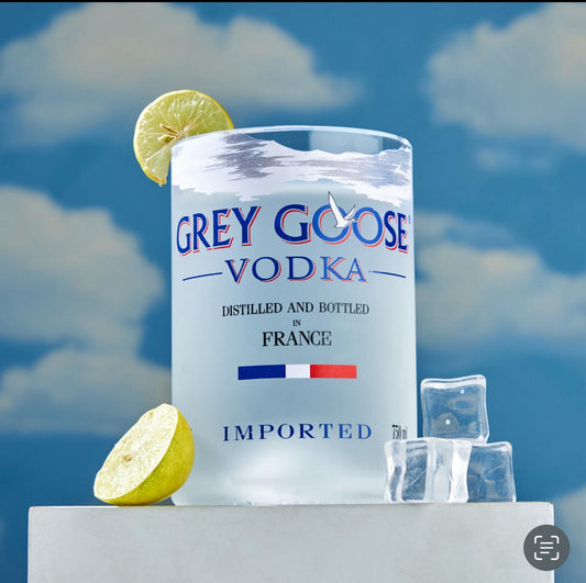 Grey Goose Medium Glass – Upcycled Elegance for Everyday Use