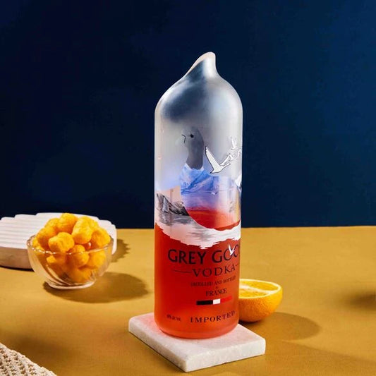 Grey Goose Water Jug with Handle – Upcycled Elegance for Modern Homes
