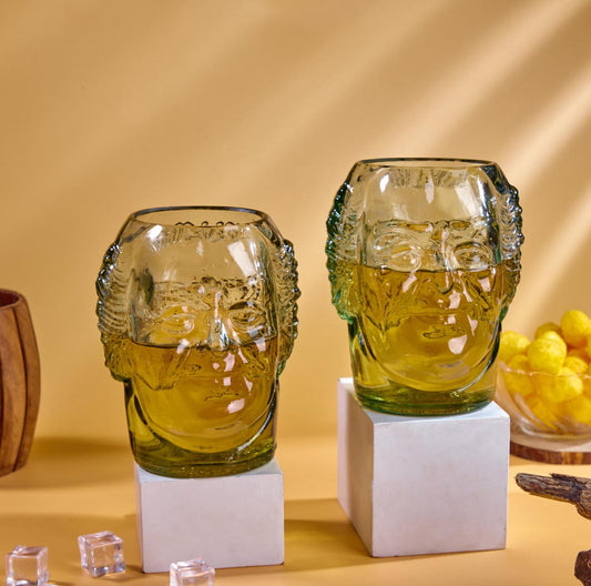 Old Monk The Legend Medium Glass Set (2 Pieces) – Where Craftsmanship Meets Sustainability