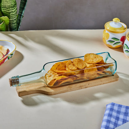 Wine Platter with Wooden Tray