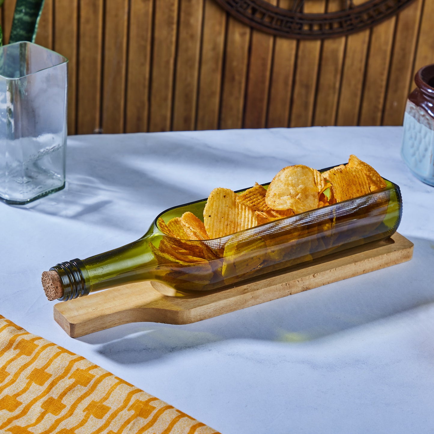 Wine Platter with Wooden Tray