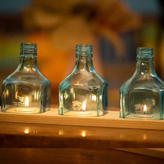 Bombay Sapphire Tea Light Candle Holder
